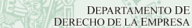 Departamento de Derecho de la Empresa.