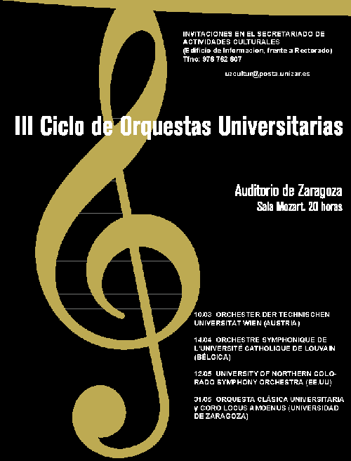 III ciclo de orquestas universitarias