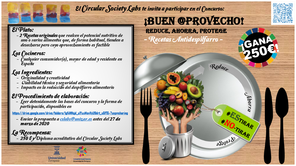 Convocado un concurso de recetas de cocina contra el desperdicio  alimentario | Universidad de Zaragoza