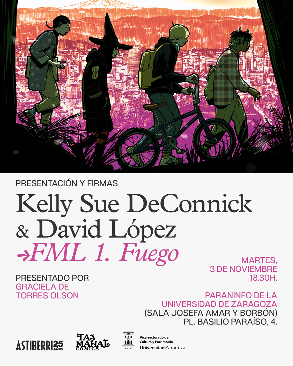 Kelly Sue DeConnick presenta su nueva obra FML en el Paraninfo de Zaragoza