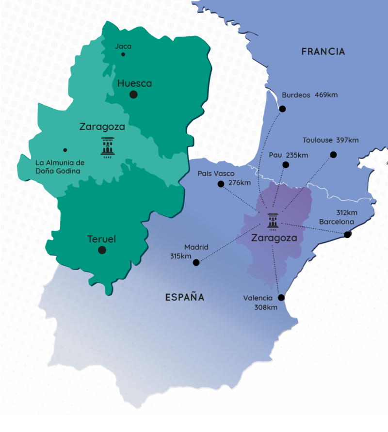 Localización Universidad de Zaragoza