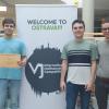 Foto de equipo en la Universidad de Ostrava. De izq. a der.: Ignacio Molins, Alejandro Castillo, Rafael Salazar y Pablo Serrano