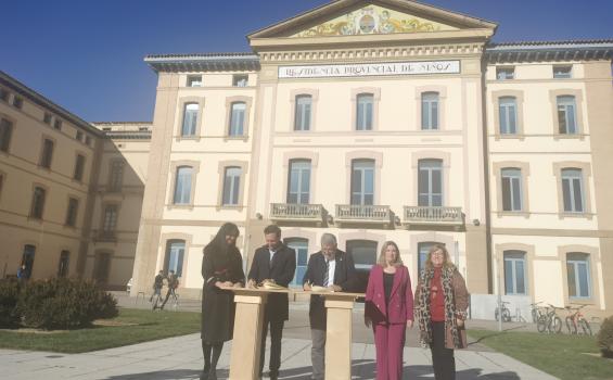 Un momento del acto celebrado en el Campus de Huesca