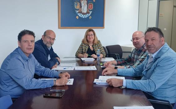 Comisión de seguimiento de la Cátedra de Montaña reunida en el Campus de Huesca