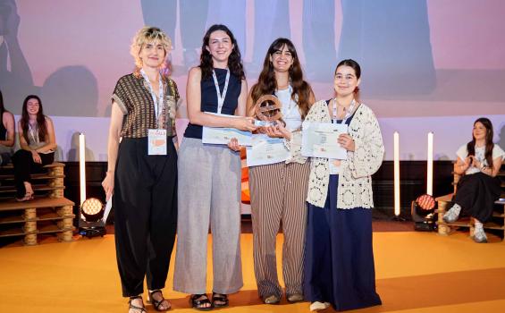 Equipo "Shake&Mix" con el Premio Nacional del Envase por el reto de Florette
