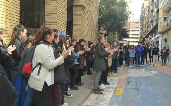 Acto por la igualdad en el Campus de Huesca
