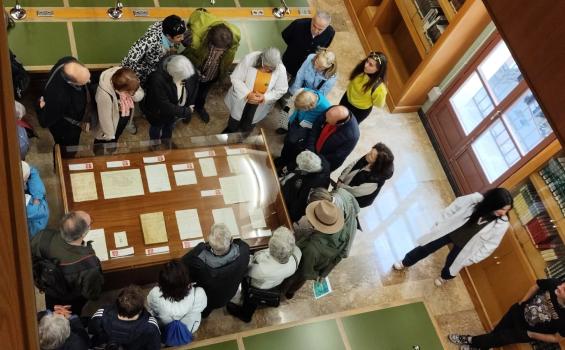 Visita al Archivo Municipal de Zaragoza, con la guía de María José Foncillas. Fiesta de la Historia 2024