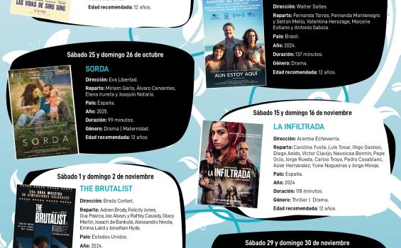 cartel con las películas