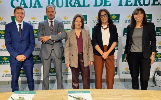 Firma de convenio UNIZAR CULM Caja Rural Teruel