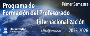 Banner Programa de Formación del Profesorado. Internacionalización 25-26