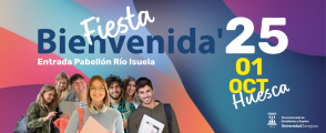 Banner fiesta de bienvenida -HUESCA