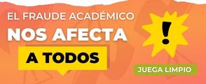 Banner Fraude académico 