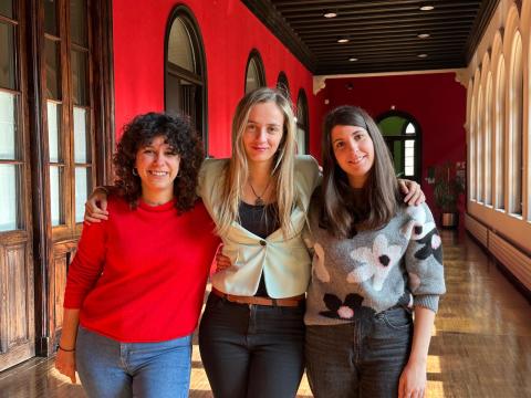Alicia Otero, María Mateo y Andrea Ariño