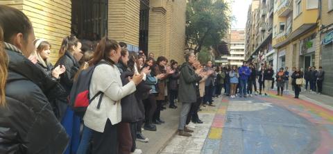 Acto por la igualdad en el Campus de Huesca
